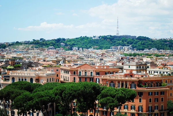 Rome city aerial view from San Angelo castle