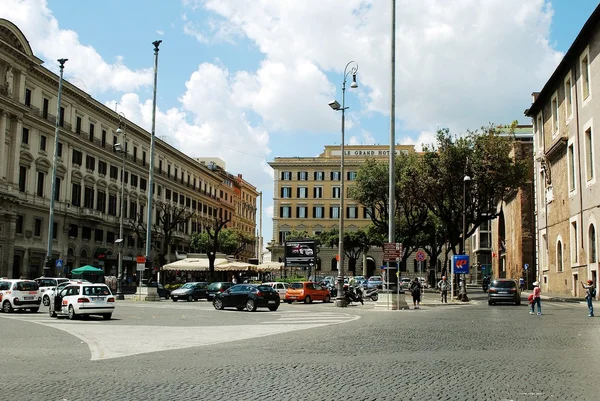 View of Rome city Piazza della Reppublica on June 1, 2014