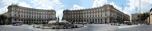 View of Rome city Piazza della Reppublica on June 1, 2014