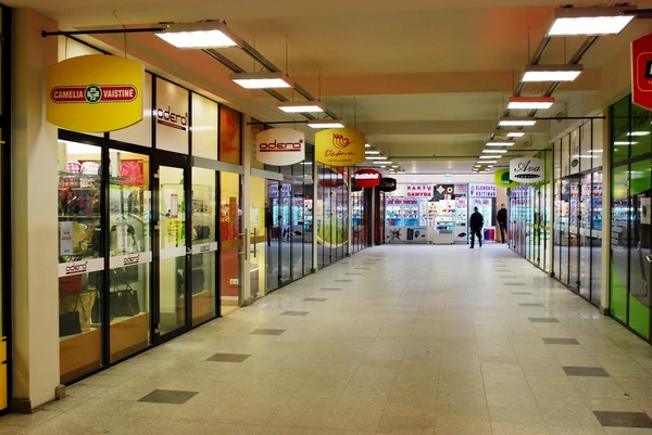 Shop in bus station in capital of Lithuania Vilnius city