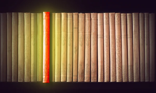 Row of Vintage books