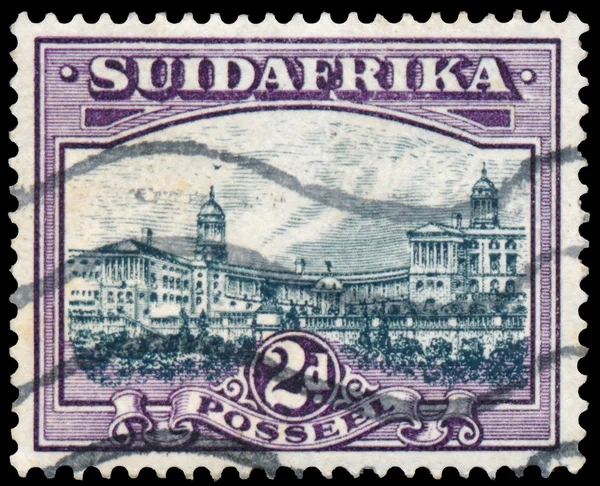 Stamp printed in South Africa shows Union Buildings