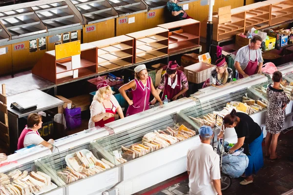 Food market in Gomel. This is an example of existing food market