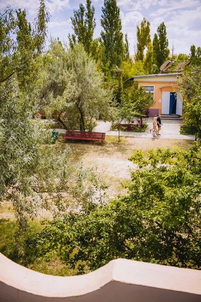 Ukrainian tourist recreation center on seashore, Odessa region.