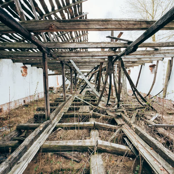 Abandoned House In Belarusian village. Chornobyl disasters.