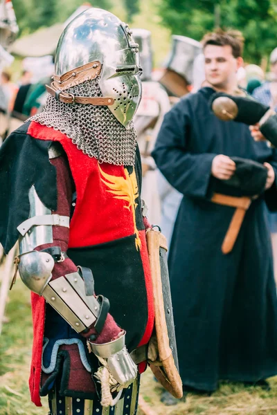 Warrior participant of VI festival of medieval culture