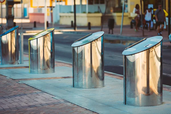 Metal Waste bins, trash cans for separate waste outdoor