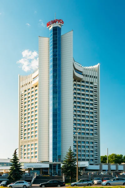 Hotel Building Belarus in district Nemiga in Minsk, Belarus