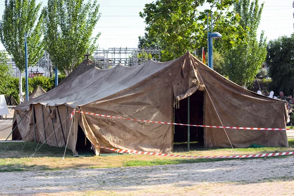 Large military tent