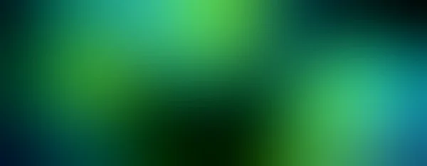 Dark blue green blur banner. On a black background is green and blue glow.