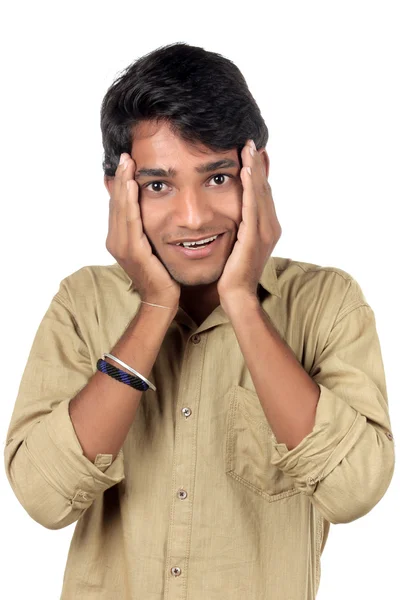 Beautiful Young Indian Boy with wow expression.