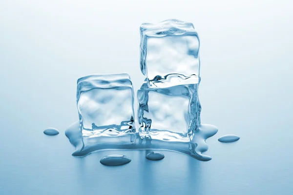 Cubes of ice melting