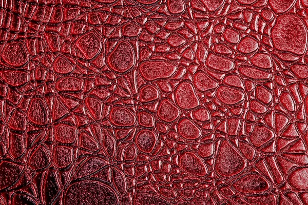 Abstract red crocodile leather, can use as background