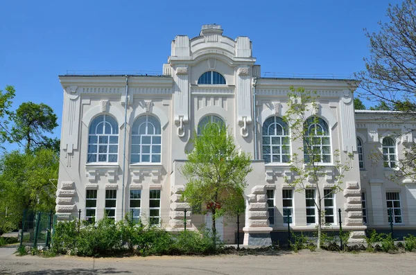 Ussuriysk, Russia, May, 19, 2016. Ussuriysk, secondary school ? 11. The monument of architecture - the Nikolsk-Ussuriysk technical high school. Was built in 1906 year