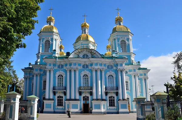 The naval Cathedral of St. Nicholas (Naval Cathedral of Saint Nicholas the Wonderworker and Theophany) in St. Petersburg