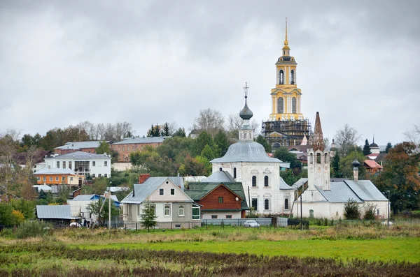 Panorama of Suzdal in autumn, Golden ring of Russia