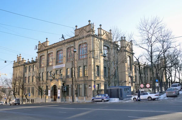 One of the old buildings of the far Eastern Federal University (FEFU) on Suhanova street in Vladivostok