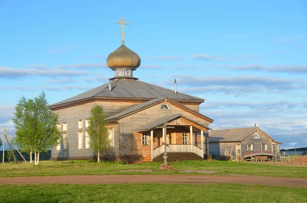 Russia, Murmansk region, Tersky district, the village of Varzuga. ancient  church of St. Athanasius the Great