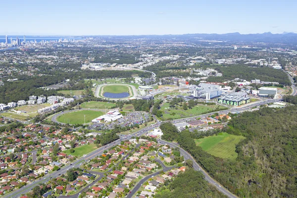 GOLD COAST, AUSTRALIA JUNE 16: Aerial view of Gold Coast University Hospital