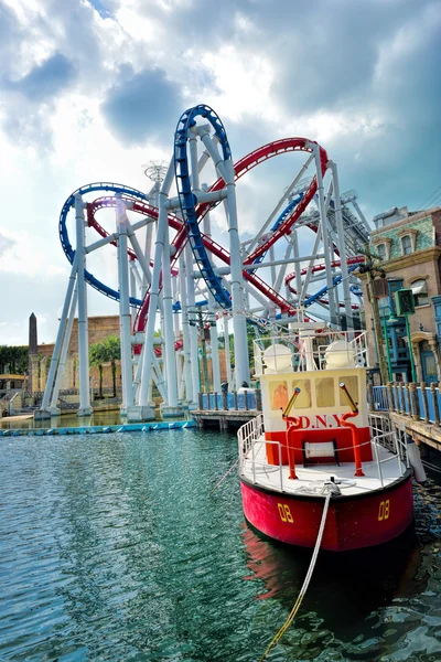 Roller coaster in Universal Studios Singapore