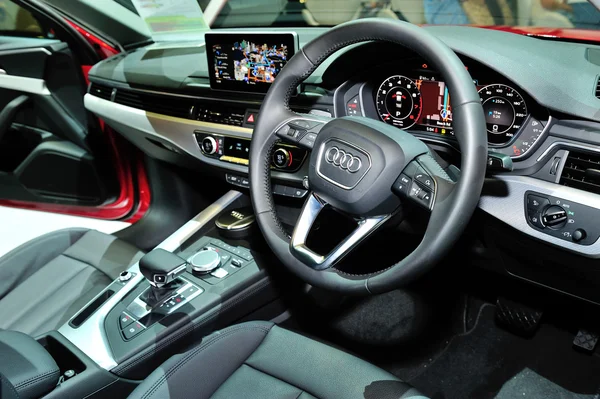 Interior of the all-new Audi A4 display during the Singapore Motorshow 2016