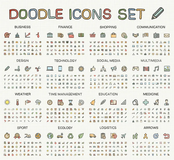 Hand drawing line icons