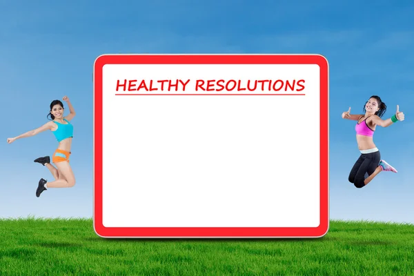 Two models and a board of healthy resolutions