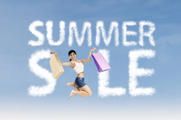 Shopaholic make summer sale sign