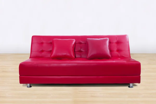 Leather sofa in living room