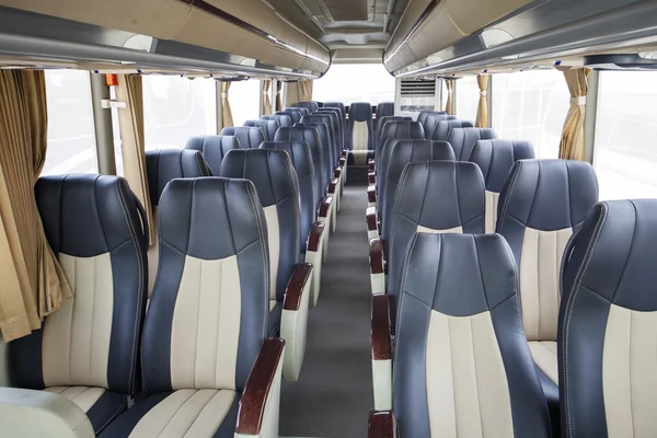 Row of seats in public bus