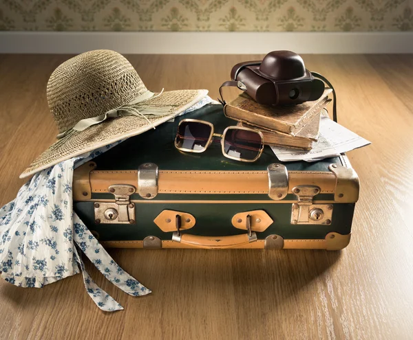 Vintage traveler suitcase