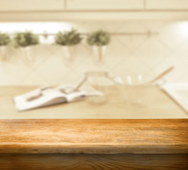 Empty table on the kitchen