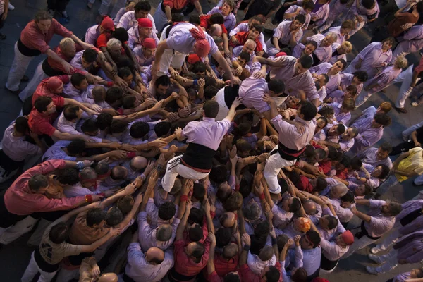 Human tower performed by castellers