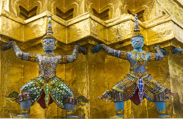 Demon Statues in Wat Phra Kaew temple, Bangkok, Thailand