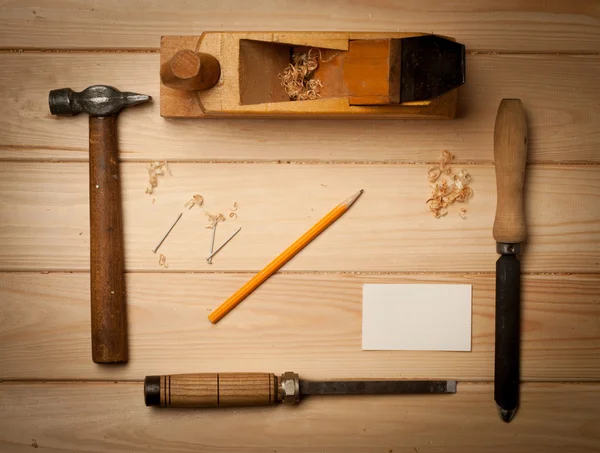 Old carpenters tools for working with wood