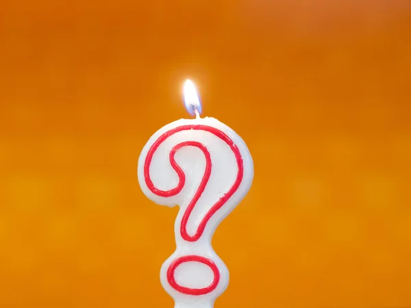 Question mark candle