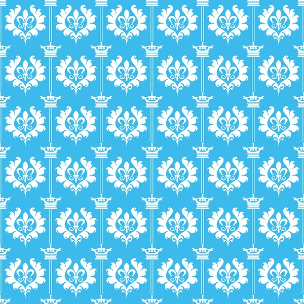Seamless pattern. Wallpaper for wall. Blue