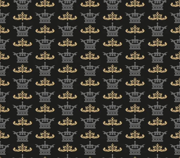 Seamless pattern. Royal Wallpaper. Background. Dark