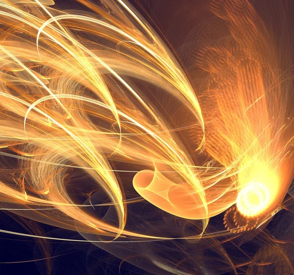 Abstract background with fire lines