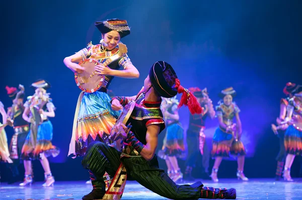 Chinese Yi national dancers