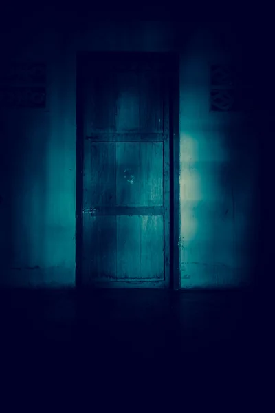 The door of haunted house** Note: Slight blurriness