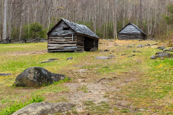 Old historic log cabins