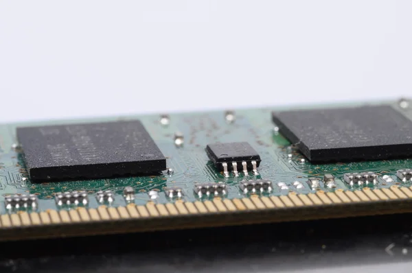 Close up of computer memory