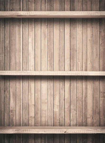 Old brown wooden planks texture with shelfs.