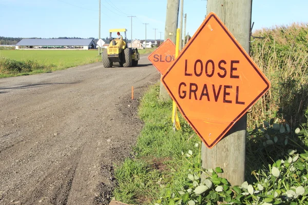 Loose Gravel Construction Sign