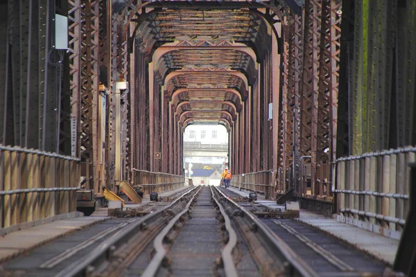 Steel and Girder Train Bridge