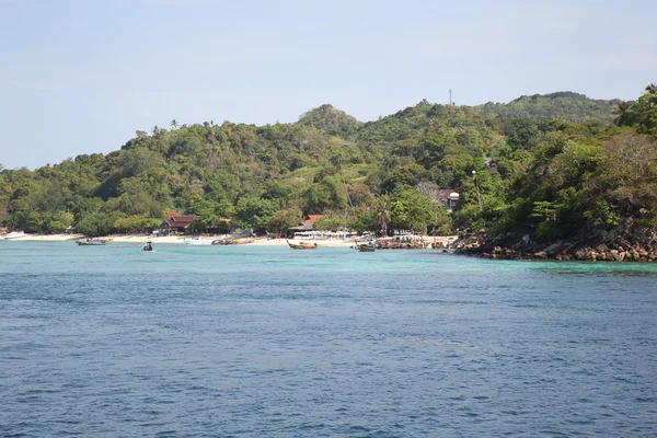 Scenic views of the coastline of Phi Phi Island