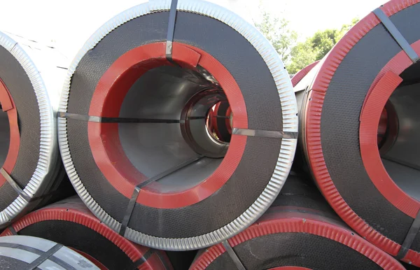 Rolled galvanized steel with polymer coating