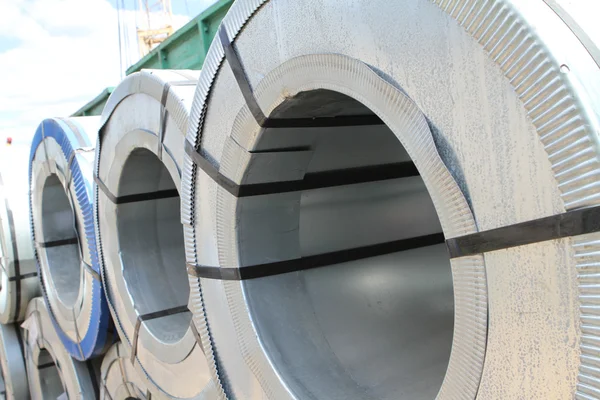 Rolled galvanized steel with polymer coating