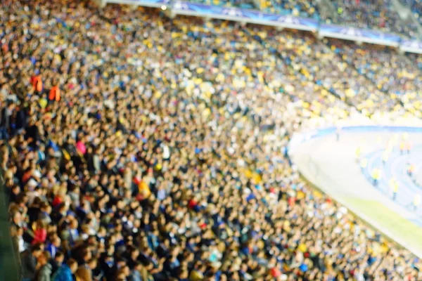 Fan celebrating in the stands at an football game